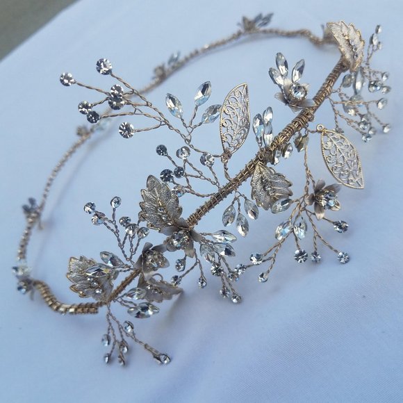 Accessories - Gold Floral Headpiece